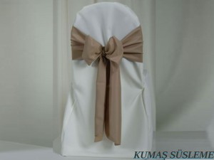 Sandalye kumaş süsleme